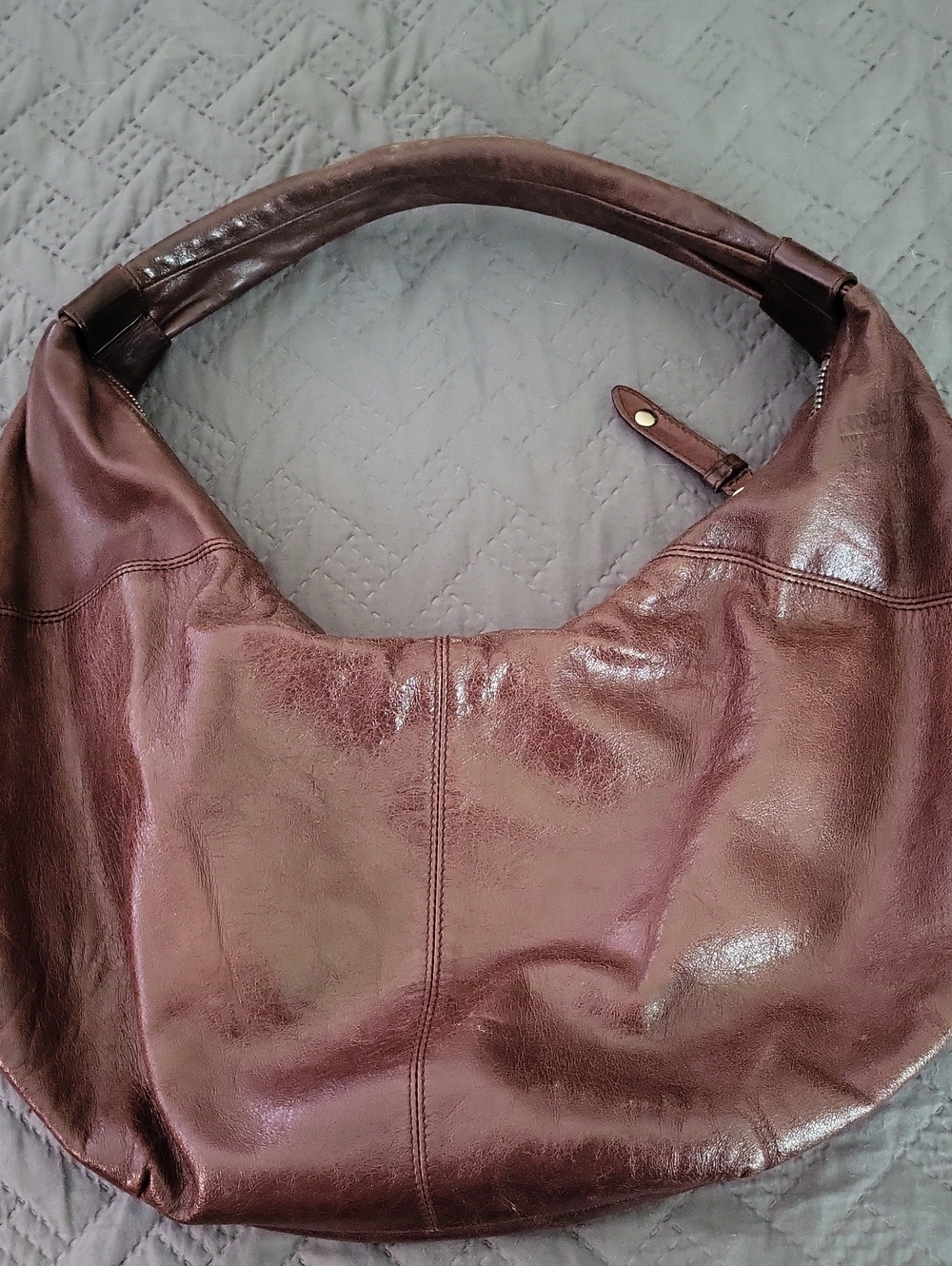 HOBO Chestnut Brown Leather Hobo Bag